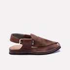 mens Brown Peshawari Chappal