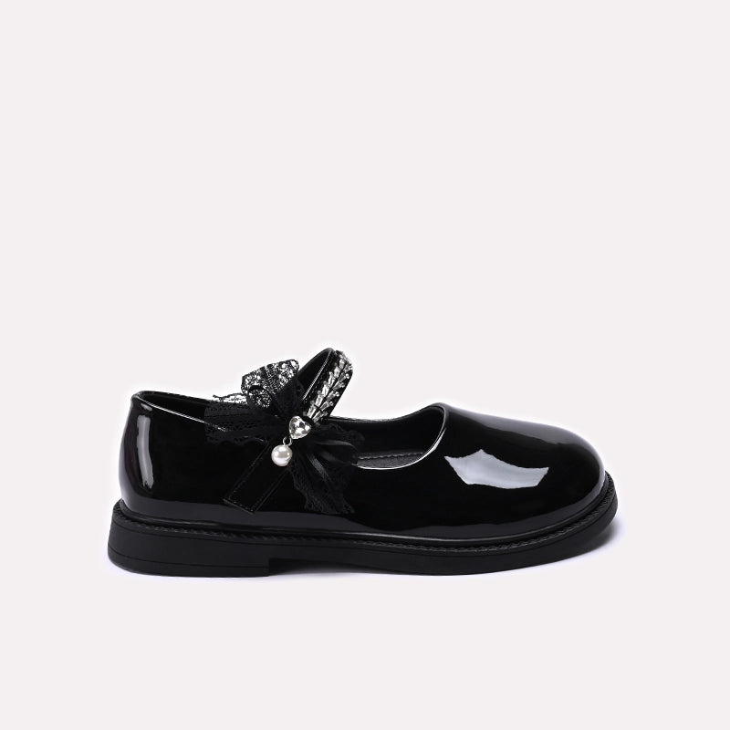 Girl Fancy Pumps Black 0710710