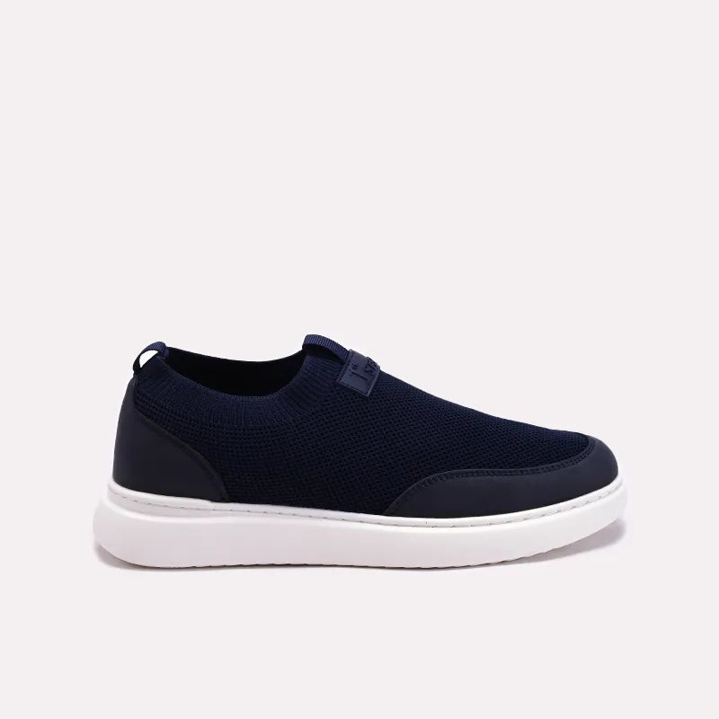 Blue Mens Slip On Sneakers 0120608