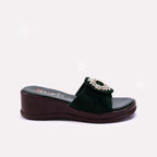 Green Womens Casual Slippers 0413137