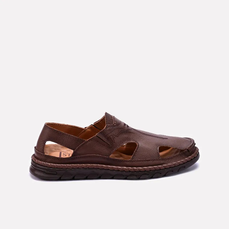 Brown Roman Sandals