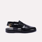 Black Fancy Peshawari Sandals 0141113