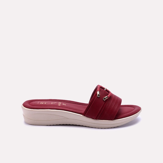 Maroon Comfy Casual Slippers 0412852