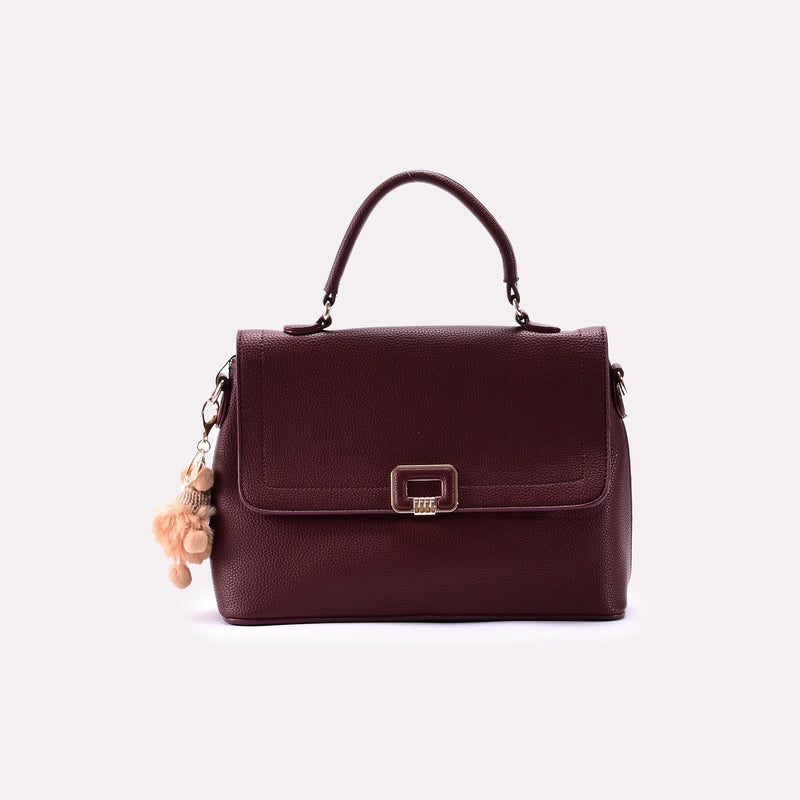 Casual Shoulder Bag Maroon 0331743