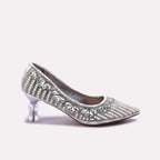 Bridal Court Shoes Silver 0450177