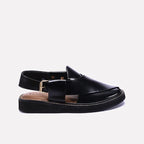 Black Kaptan Peshawari Sandal 0140752