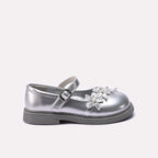 Girl Fancy Pumps Silver 0710712