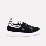 Black Walking Sneakers For Men 0120546