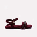 Maroon Fancy Sandals 0421399