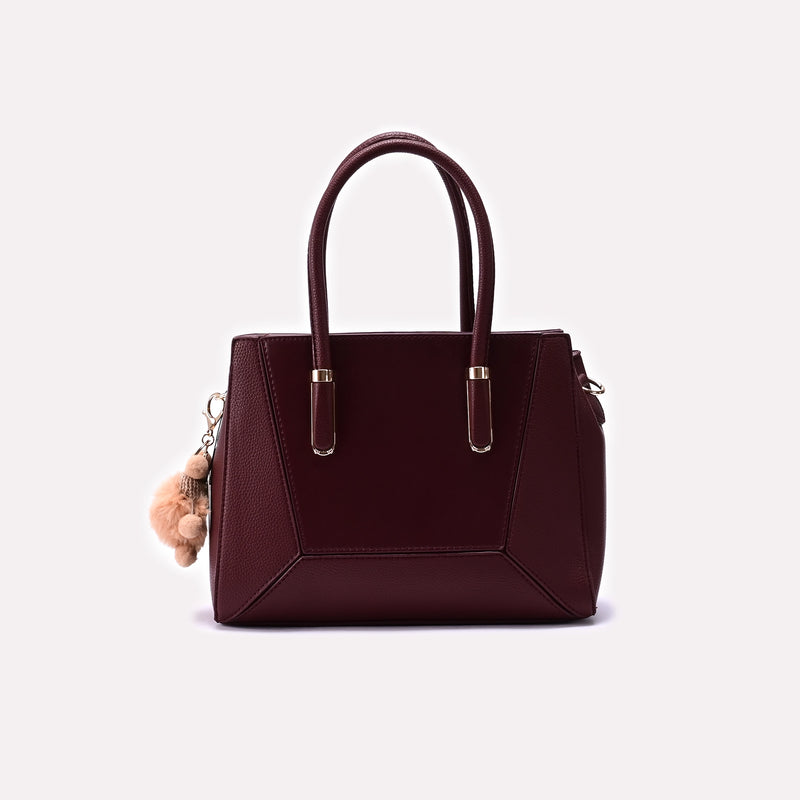 Casual Shoulder Bag Maroon 0331772