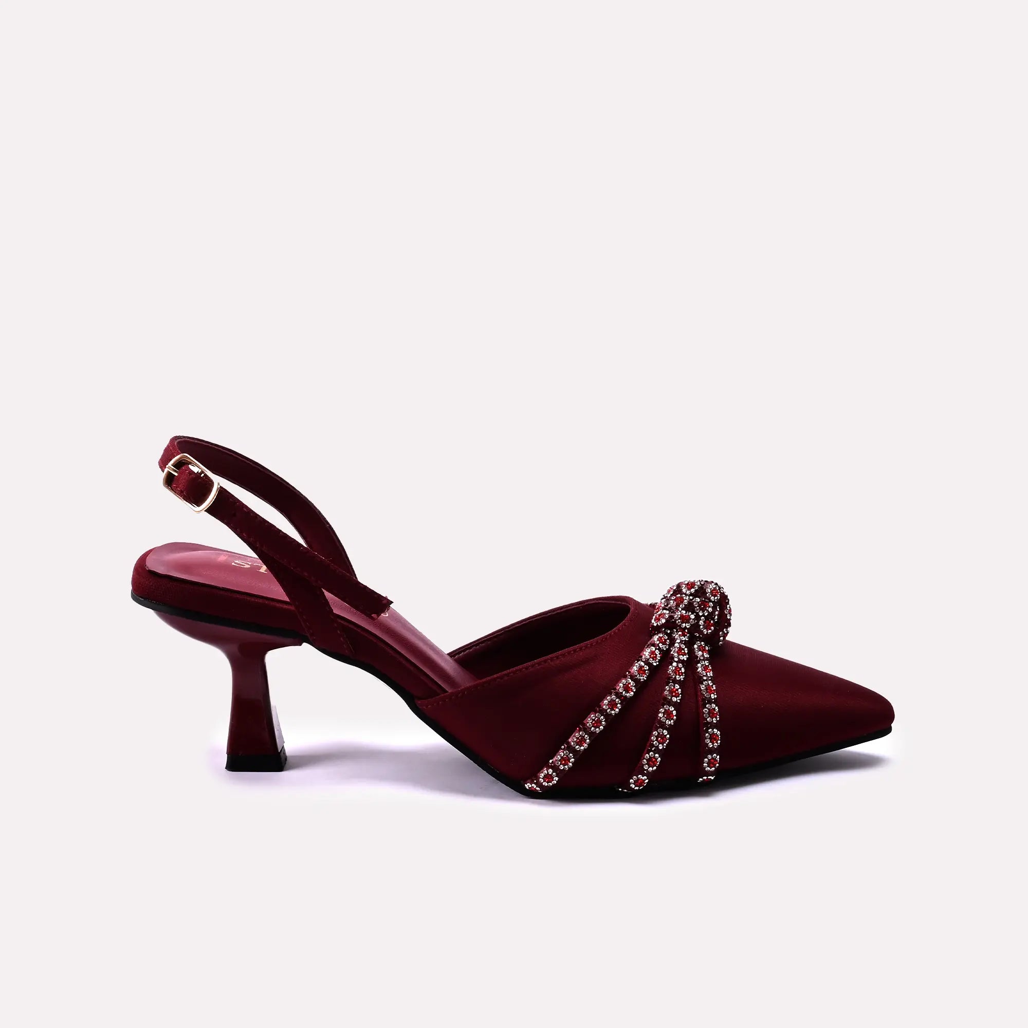 Fancy Court Shoes Maroon 0450122