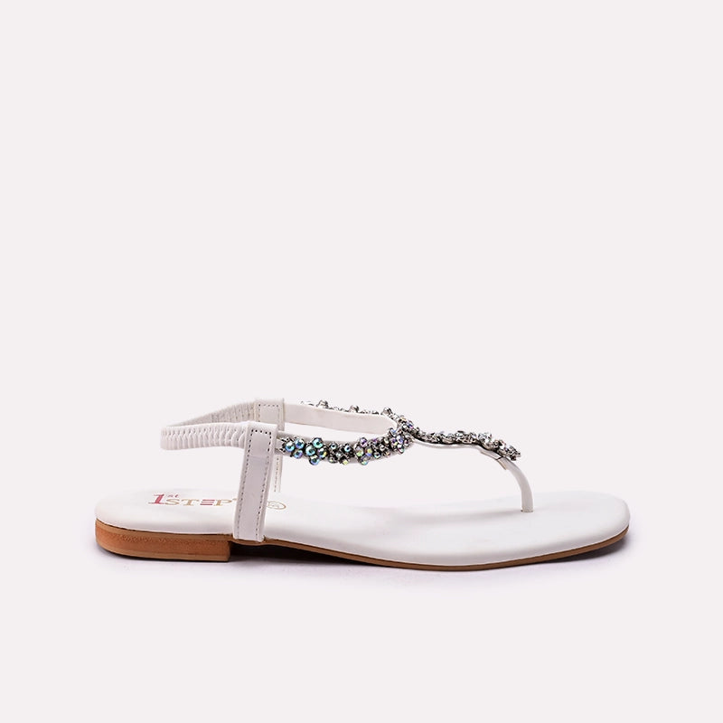 Fancy Sandal White 0421347