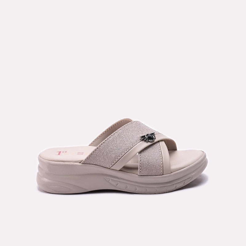 Baby Fancy Slipper Golden 0730374