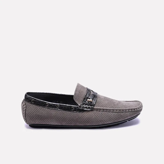 Gray Loafer Shoes 0130961