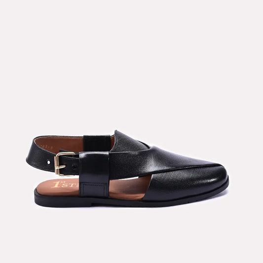 Black Classic Peshawari Sandals 0141123