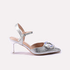 Bridal Court Shoes Silver 0450193