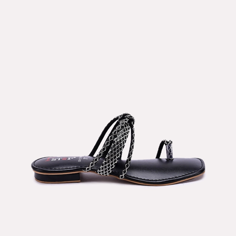 Black Fancy Slippers 0412846