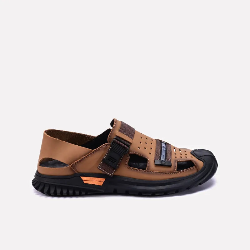 Mens Khaki Roman Sandals