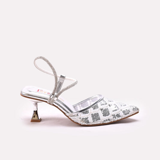 Bridal Court Shoes Silver 0450044