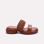 Mustard Chunky Casual Slippers 0412899
