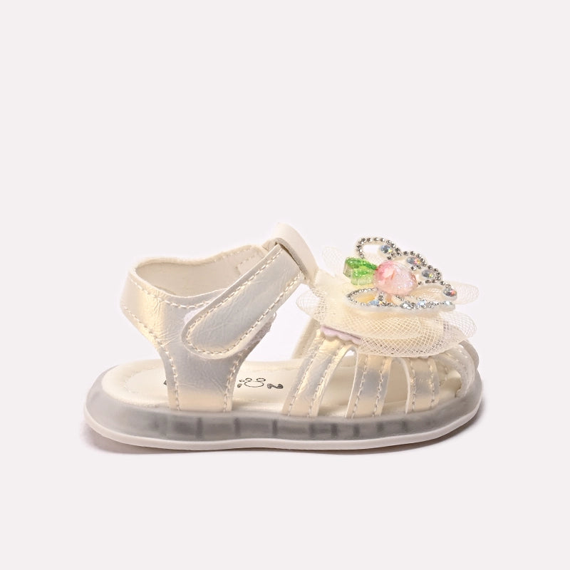 Girl Fancy Sandal Fawn 0721389