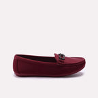 Moccasin Shoes Maroon 0440970