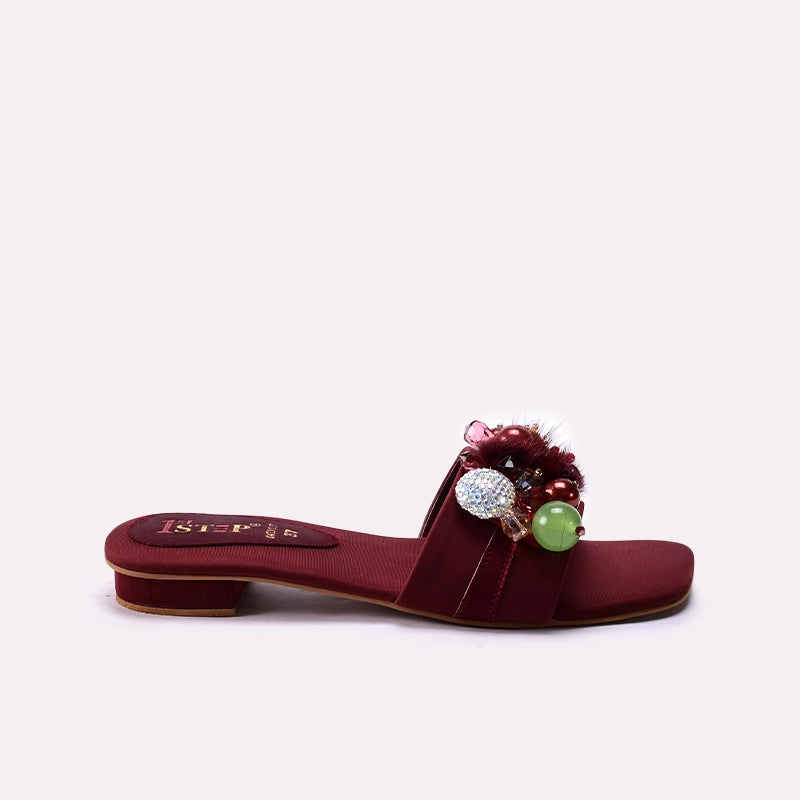 Fancy Slipper Mahroon 0413507