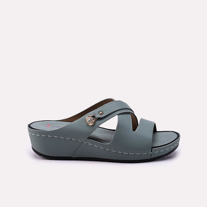 Green Casual Slipper 0413299