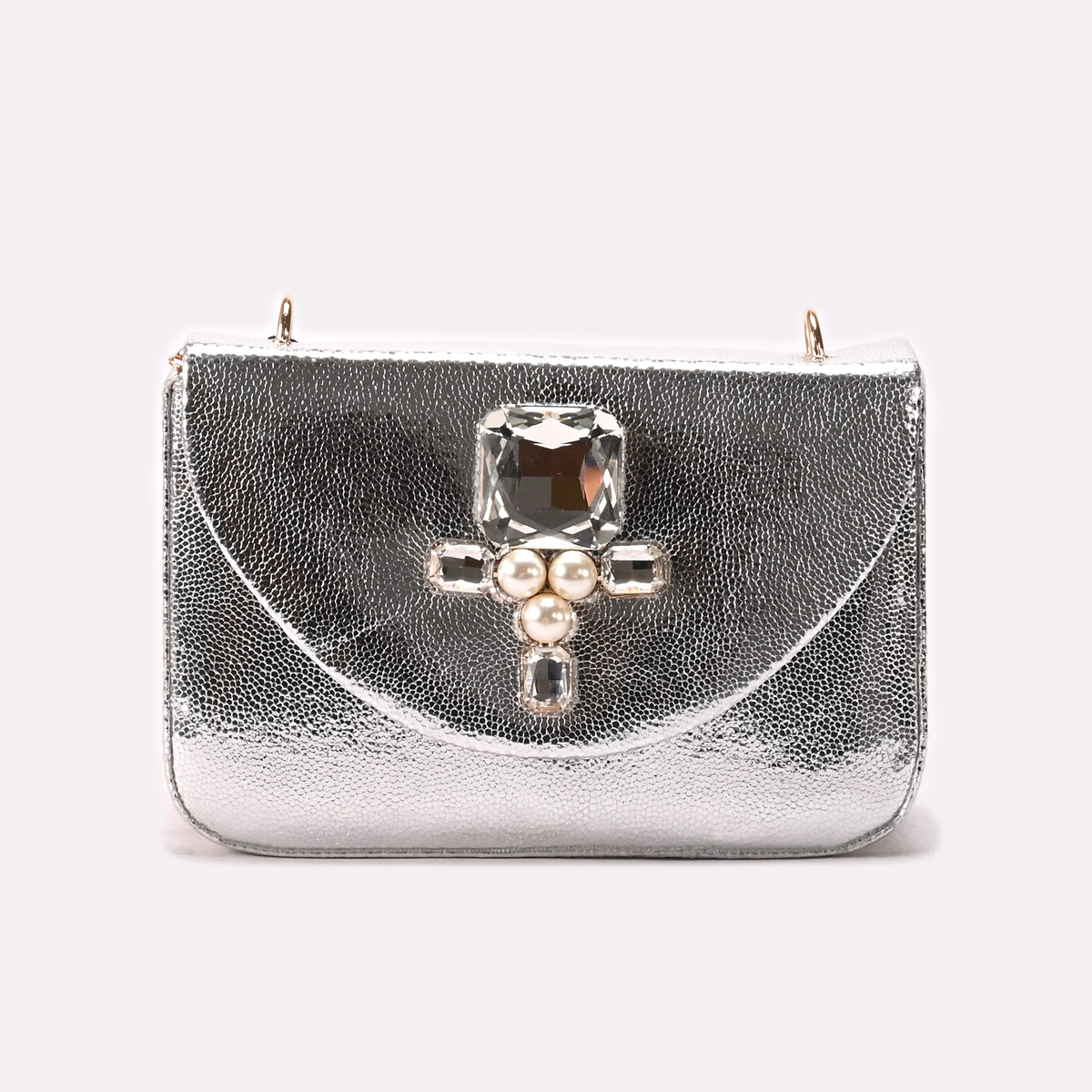 Hand bag Silver 0322339