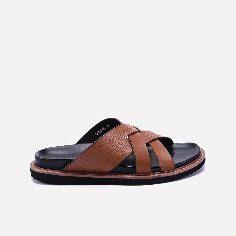 Brown Soft Sole Casual Slippers 0151052