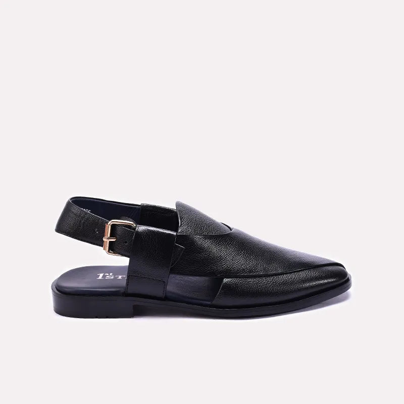Black Matt Peshawari Sandals 0141152