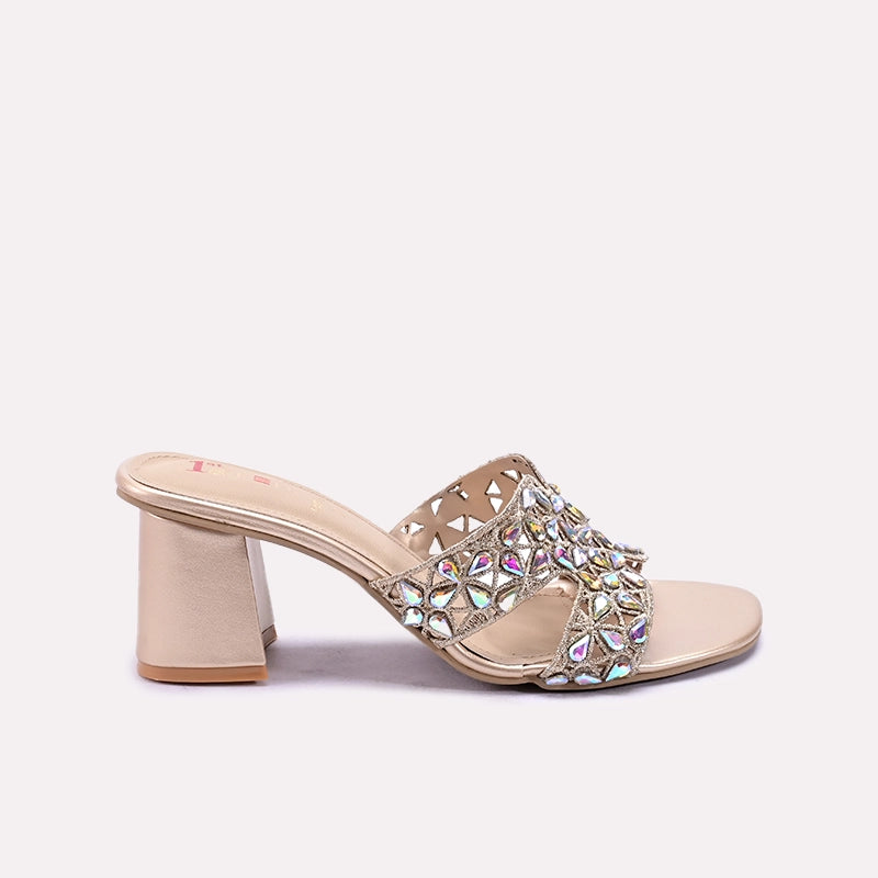 Gold Heel Slippers 0412657