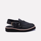 mens Black Peshawari Chappal
