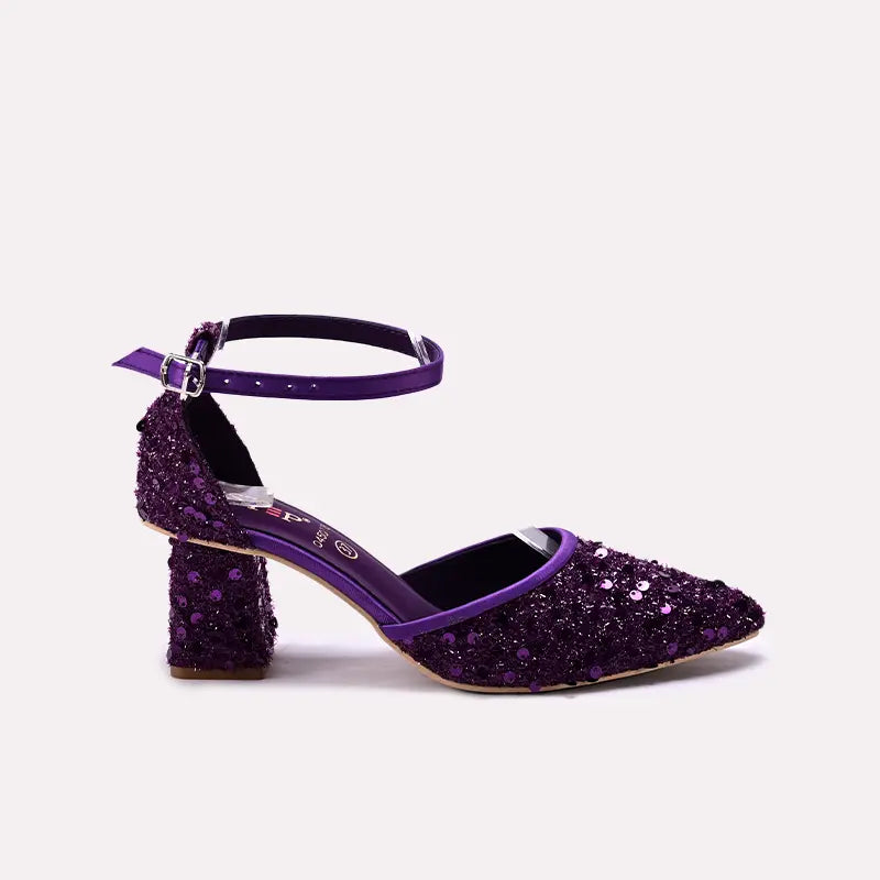 Fancy Court Shoes Purple 0450115