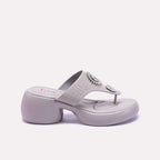 Gray Chunky Flip Flops 0413244