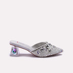 Bridal Court Shoes Silver 0450181
