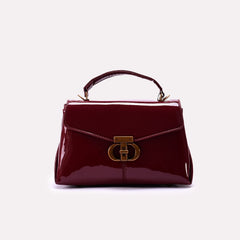 Casual Hand Bags Maroon 0322213