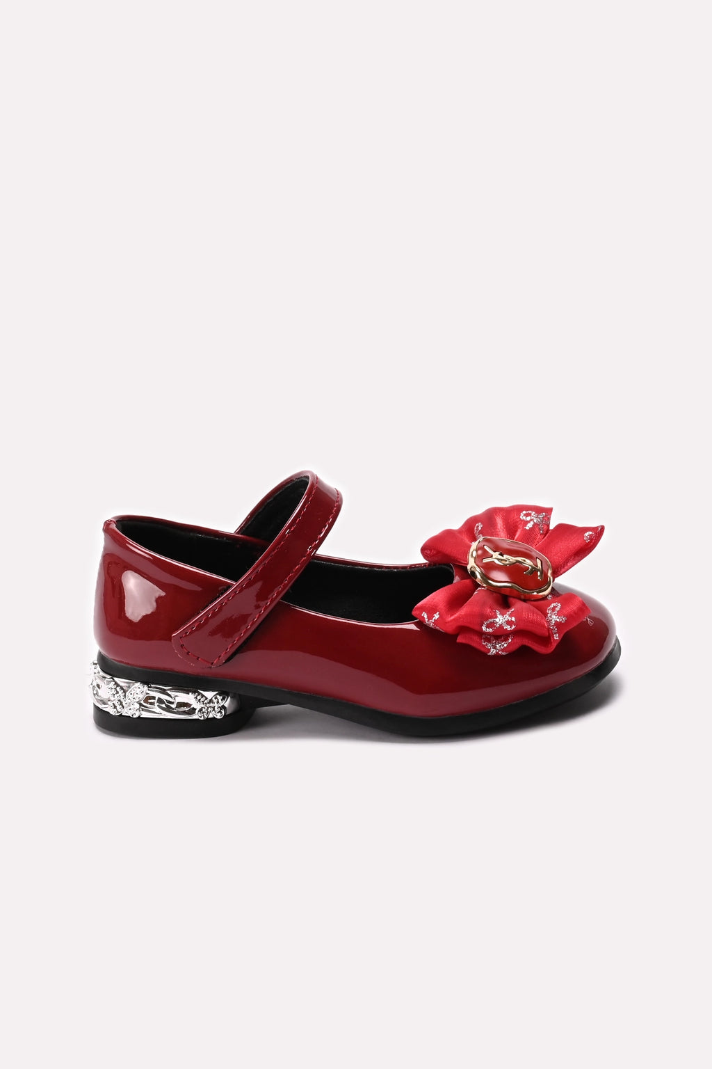 Girl Fancy Pumps  Maroon 0710747
