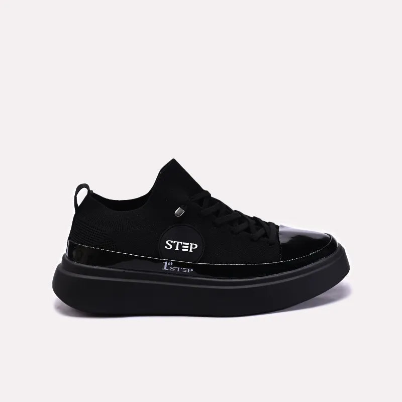 Black Mens Sneakers Shoes 0120618