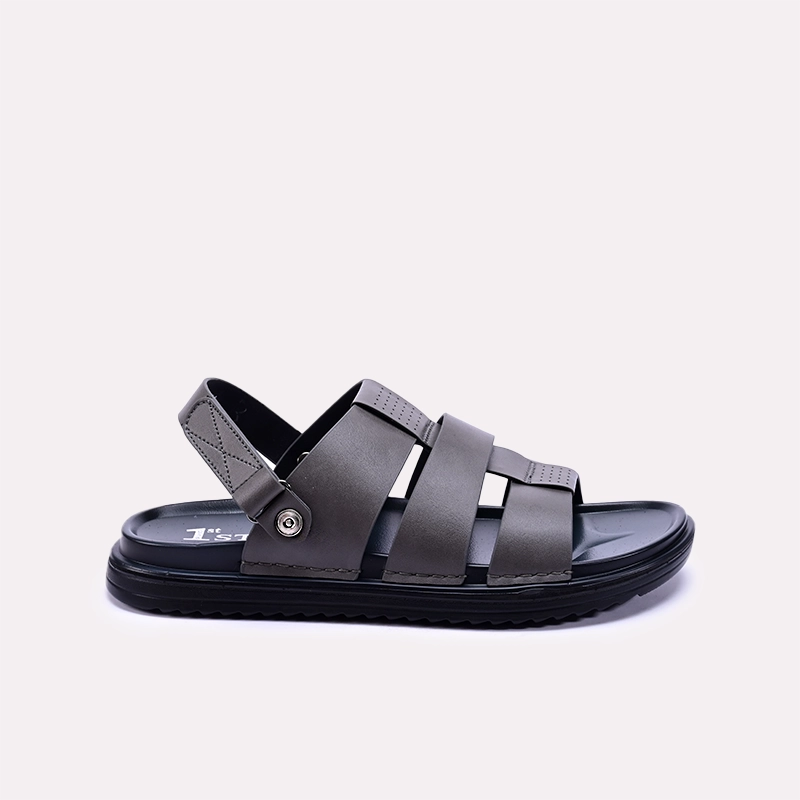 Mens Gray Casual Sandals
