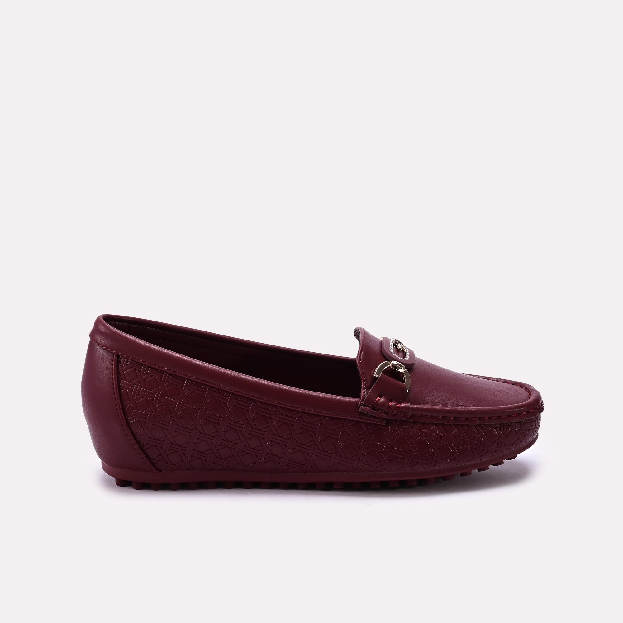 Moccasin Shoes Maroon 0440972