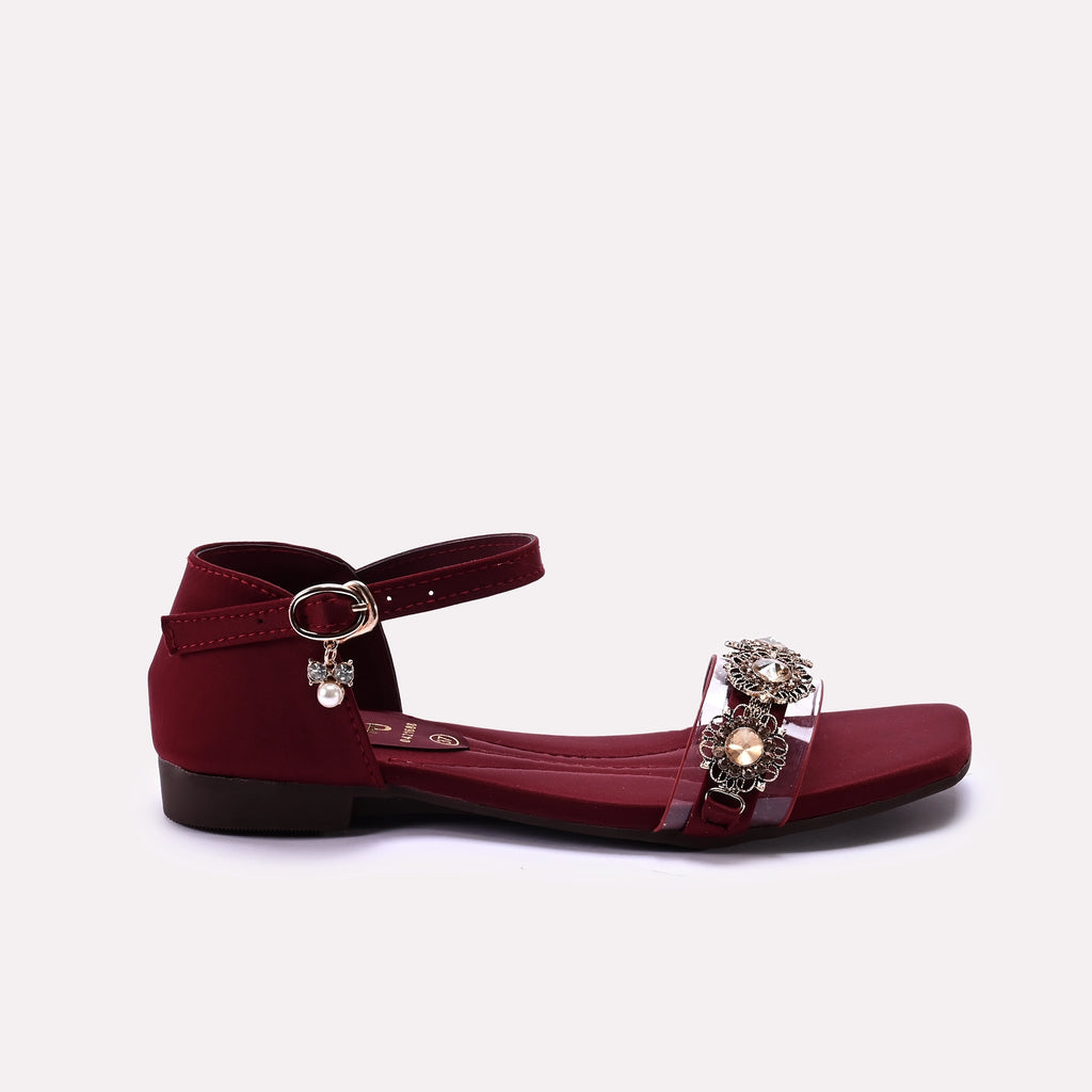 Fancy Sandal Maroon 0421688