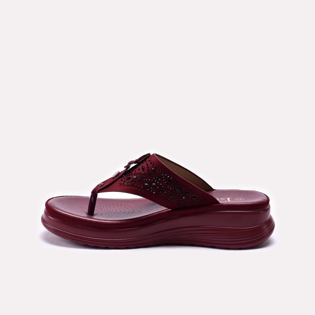 Casual Slipper Maroon 0414033