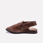 Brown Peshawari Chappal for men
