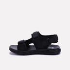 Black Velcro Strap Sandals 0141182