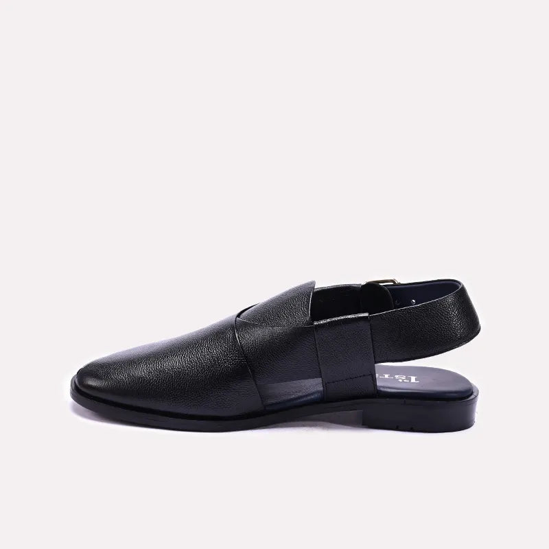 Black Matt Peshawari Sandals 0141152