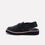 Black Peshawari Chappal for men