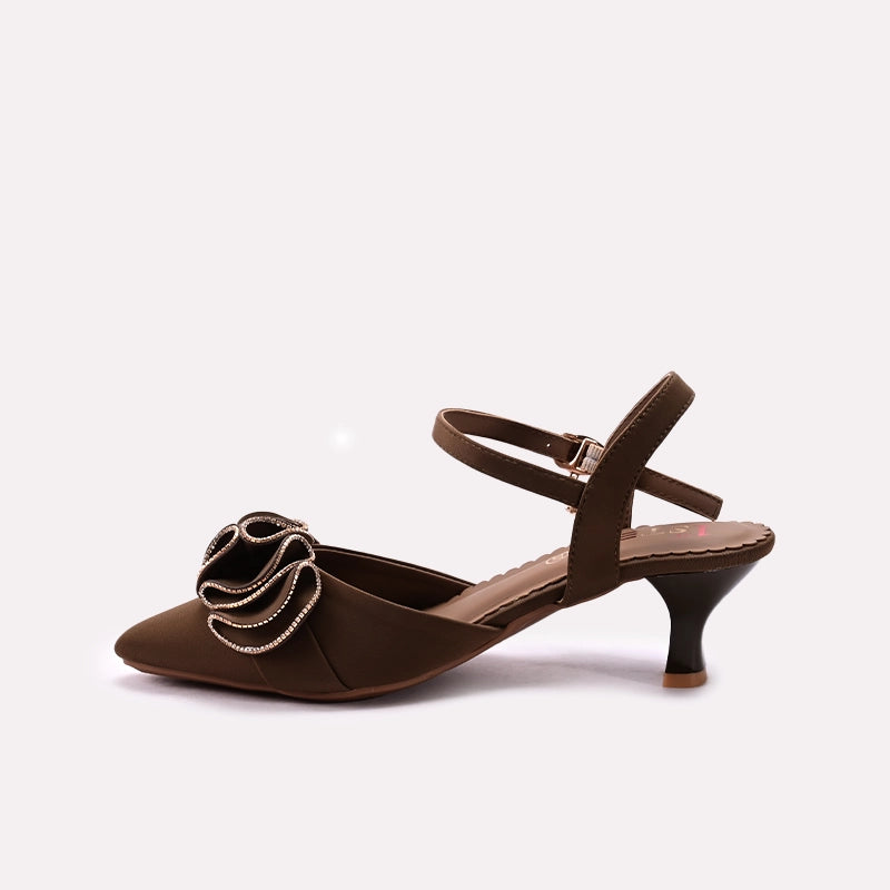 Fancy Court Shoes Brown 0450073