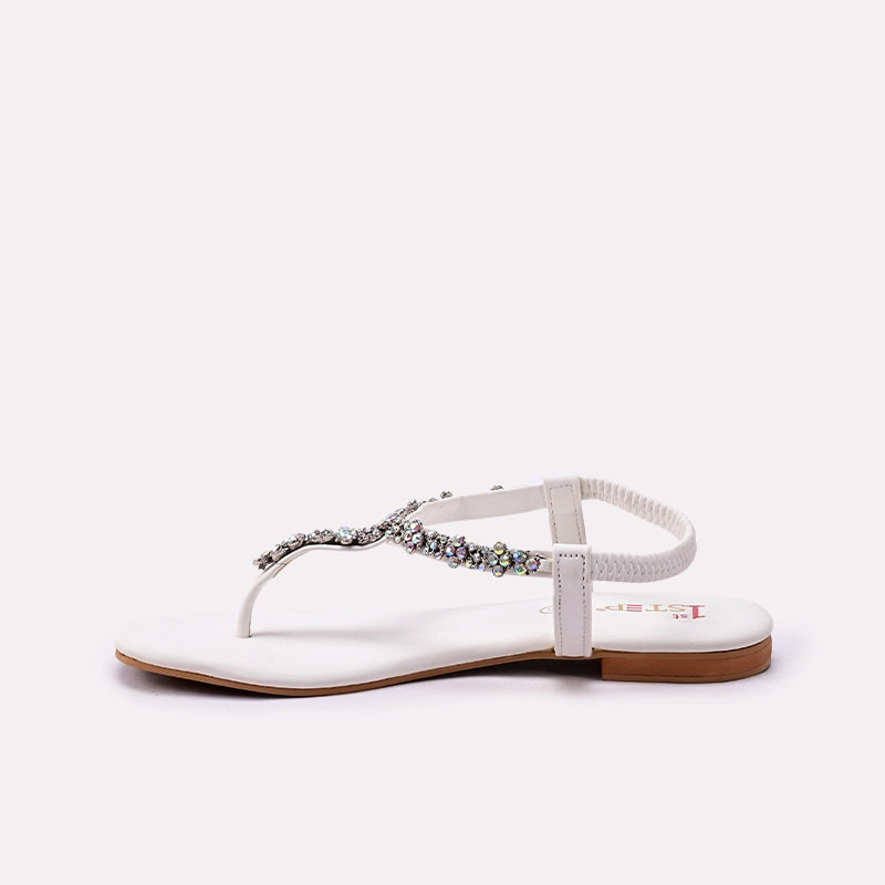 Fancy Sandal White 0421347