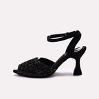 Black Bridal Peep Toes 0450097